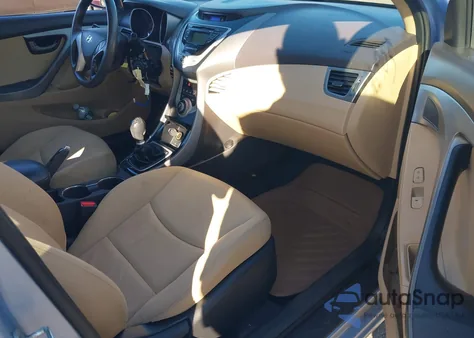 2012 Hyundai Elantra Gls (Ulsan Plant) из США, поврежденный, VIN KMHDH4AE5CU330320